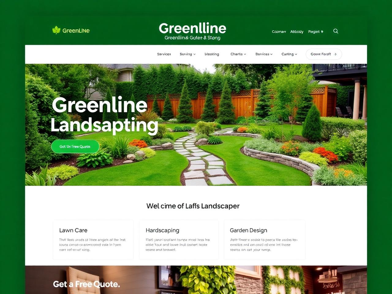 Greenline Landscaping design preview