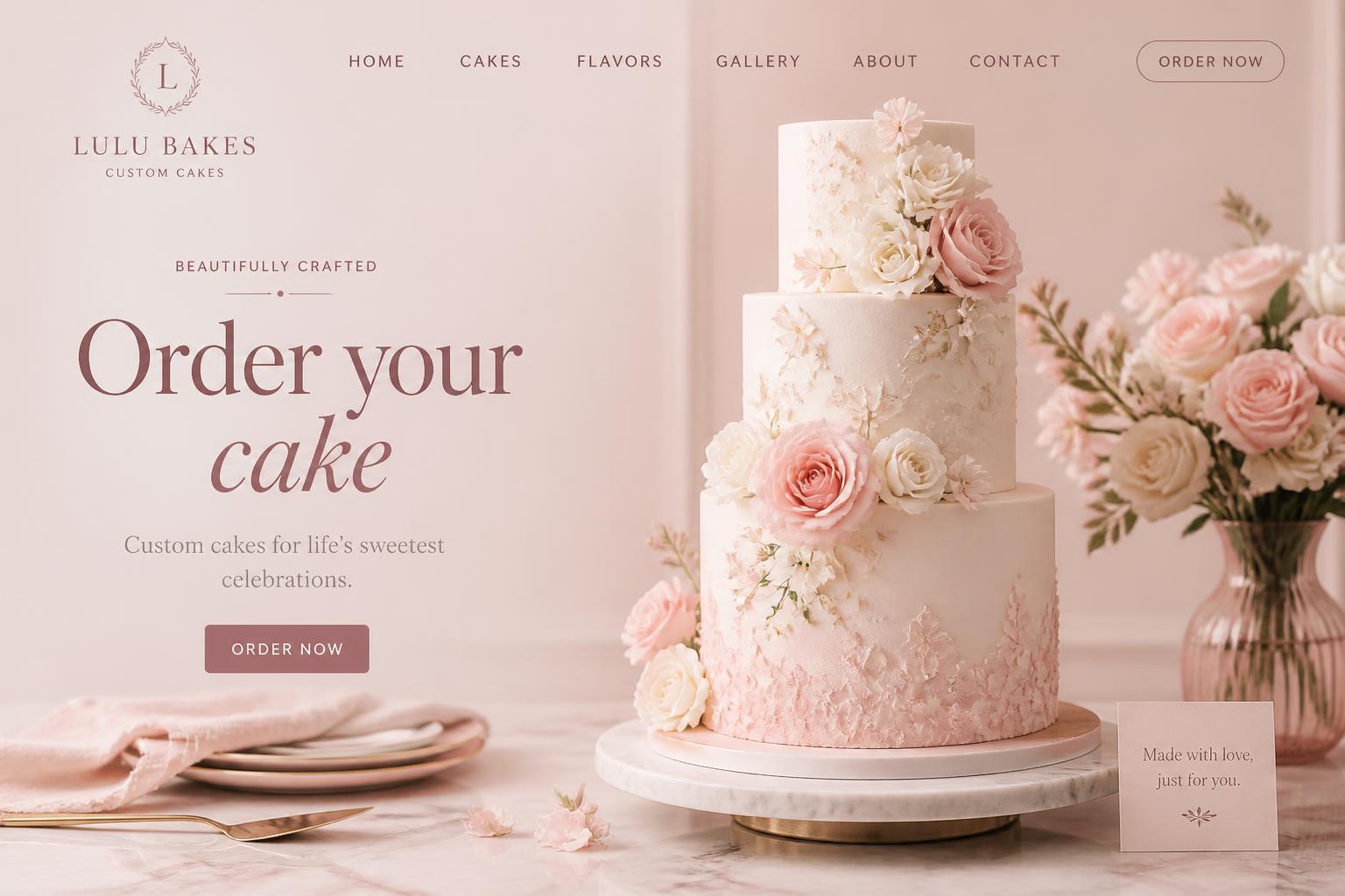 Lulu Bakes design preview